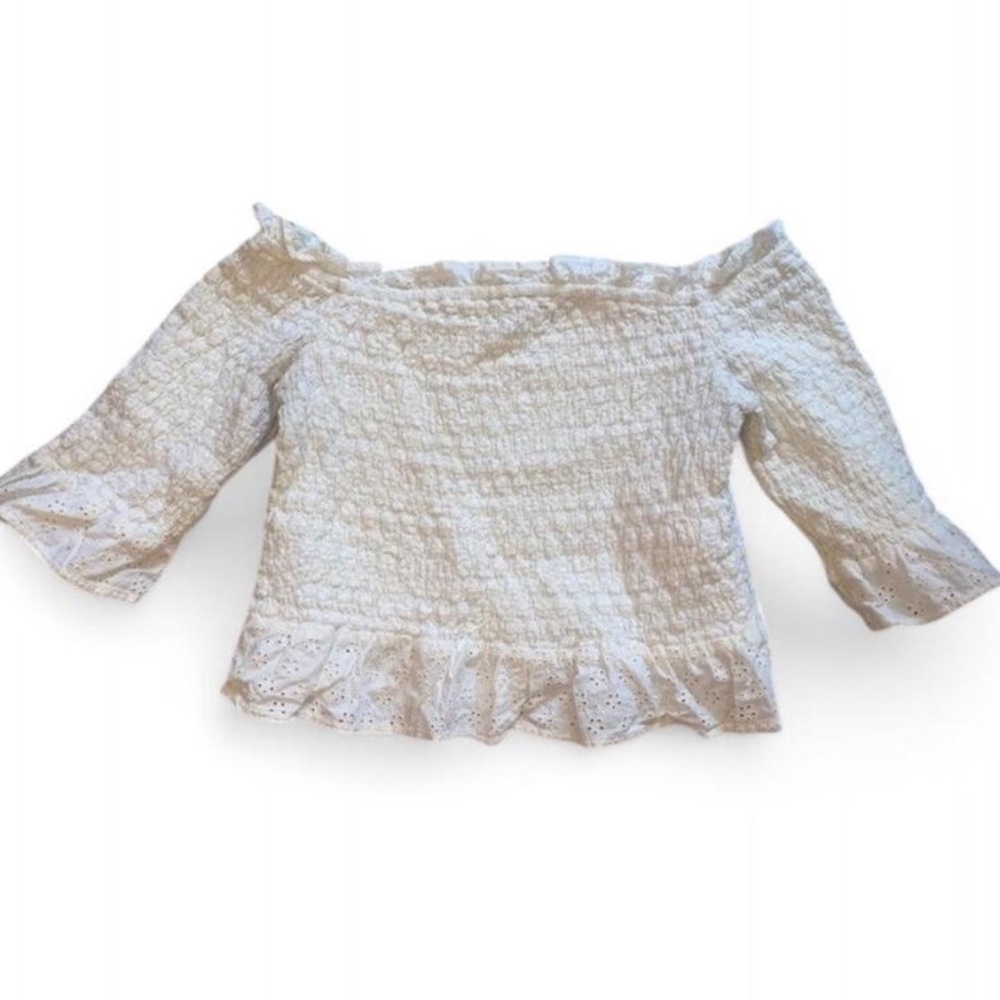 5/$20 American eagle crop top off shoulder